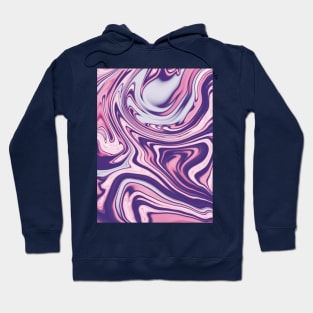 Groovy 70s Marbling Swirls in purple and pink 3 Hoodie